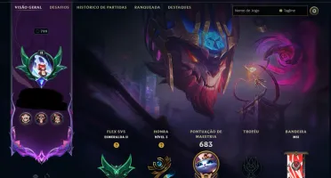 Conta LOL Esmeralda - 607 Skins - 399 EMOTES - Nivel 799