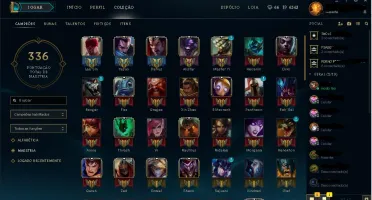 Conta LOL Platina 5 100 Campeões + 35 skins com email