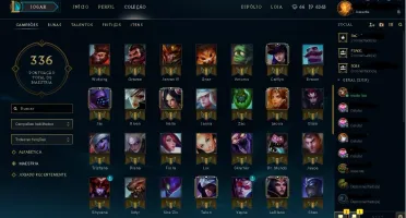 Conta LOL Platina 5 100 Campeões + 35 skins com email
