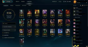 Conta LOL Platina 5 100 Campeões + 35 skins com email
