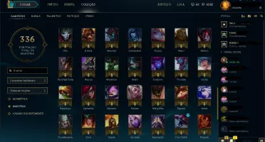 Conta LOL Platina 5 100 Campeões + 35 skins com email