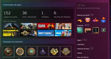 Conta Steam 17 anos nível 156 +150 jogos+medalhas raras cs
