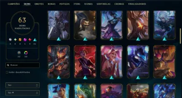 Esmeralda 2 com 120 Champs e 63 Skins ( ADC / SUP )