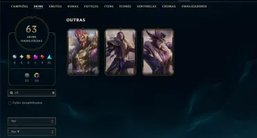 Esmeralda 2 com 120 Champs e 63 Skins ( ADC / SUP )