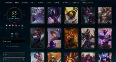 Esmeralda 2 com 120 Champs e 63 Skins ( ADC / SUP )