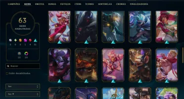 Esmeralda 2 com 120 Champs e 63 Skins ( ADC / SUP )