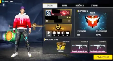 Conta Free Fire para vender rápido