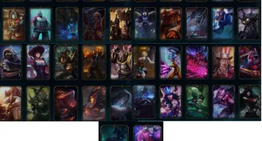 Conta league of legends com 98 skins