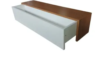 Aparador Freijó e Off White com Gaveta 50x15x15cm