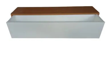 Aparador Freijó e Off White com Gaveta 50x15x15cm