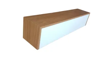 Aparador Freijó e Off White com Gaveta 50x15x15cm