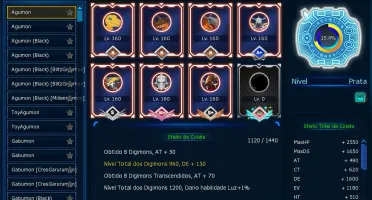 Conta LADMO Server Omegamon - Apollomon