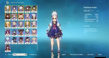 CONTA GENSHIN IMPACT - AYAKA + XIAO + HUTAO + KLEE - AR 55