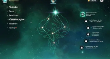 Xiao C1 + Lança de Jade + 8 personagens 5*
