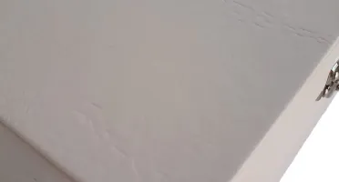 Maleta Branca e Bege para Joias de 4 Andares