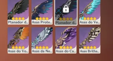 Conta Genshin 6 armas lendarias,40 personagens(17T5), rank58