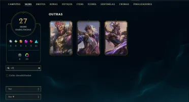 Diamante 3 com 100 Champs e 27 Skins