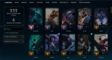 Diamante 3 com 100 Champs e 27 Skins