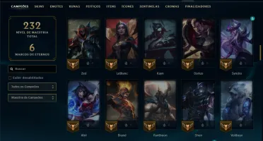 Diamante 3 com 100 Champs e 27 Skins