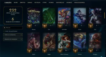 Diamante 3 com 100 Champs e 27 Skins