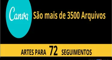 Pack Canva Artes 100% Editáveis - + de 72 nichos