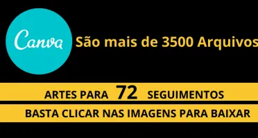 Pack Canva Artes 100% Editáveis - + de 72 nichos