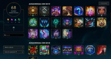 Conta League of Legends Platina 4 (61% Winrate)
