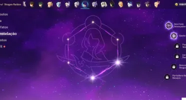 conta Genshin impact ar 60 24 personagens 5 estrelas