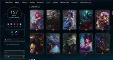 Ferro 3 com TODOS os champs e 157 Skins + 3 Prestigios