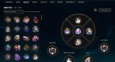 Conta Lol D1, skins prestígios, 139 champs