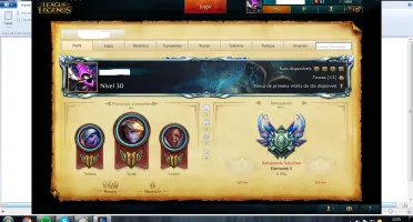 Conta Diamante 5 28 campeões (maioria mid/adc)