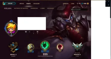 Conta League of Legends Prata 3 / 82 Skins