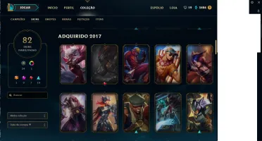 Conta League of Legends Prata 3 / 82 Skins