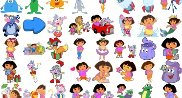 Pack 110 Vetores Dora Aventureira Cartoon Coreldraw Download
