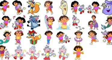 Pack 110 Vetores Dora Aventureira Cartoon Coreldraw Download