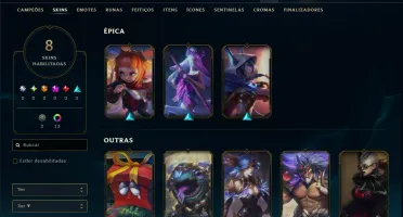 Esmeralda 4 com 50 Champs e 8 Skins