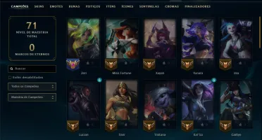 Esmeralda 4 com 50 Champs e 8 Skins