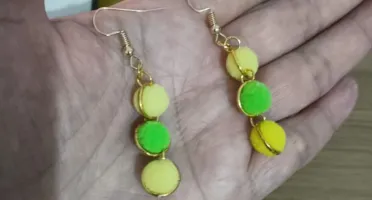 Brincos Artesanais nas Cores do Brasil