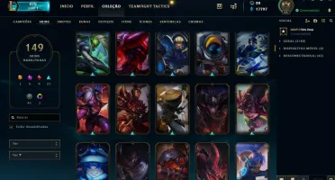 Conta League Of Legends Todos Campeos 149 Skins