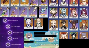 AR56|QUASE TODOS OS 5* TODOS OS 4* +3 ARMAS 5*+30 DIAS BLESS