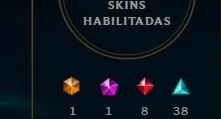 Conta LoL, Gold 4, todos champios e muitas skins