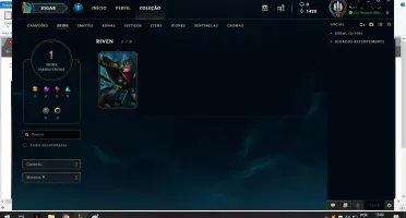 Conta Gold v otima para smurf, mmr muito alto, nivel 33