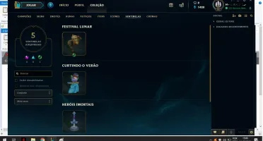 Conta Gold v otima para smurf, mmr muito alto, nivel 33