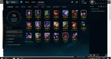 Conta Gold v otima para smurf, mmr muito alto, nivel 33