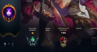 CONTA LOL PLATINA IV