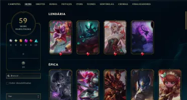 Ferro 4 com 150 Champs e 59 Skins + Kayle Juiza