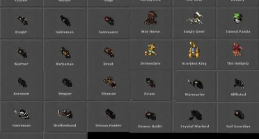 Tibia! Elite Knight 375 Nefera + Elite Knights 203,175 PvP