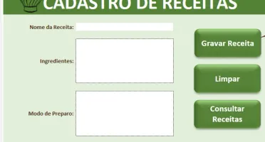 Planilha Livro De Receitas 2024