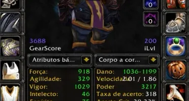 Conta Wow Wotlk dk 80