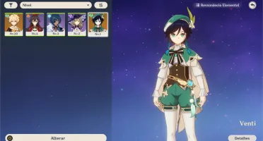 Conta com Venti +7 armas 4*